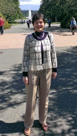 Suzanne Scotchmer on the UW campus, June 2013. 