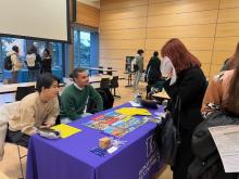 Visiting exchange students at the 2024 Study Abroad Fair