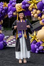 Photo of Hanna Lester at graduation